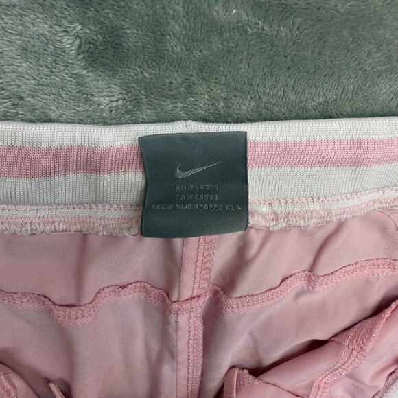 vintage nike capris womens XL pink drawstring hem striped waistband casual Y2K - Picture 12 of 16